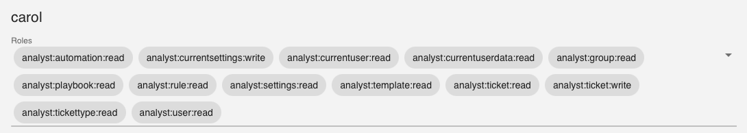 Screenshot of the playbook part of a ticket